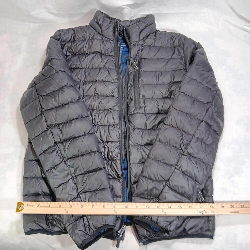 CLUB ROOM BLACK Packable Puffer Coat Water Resistant Regular Fit S MENS